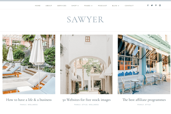 Sawyer Divi Coaching Child Theme